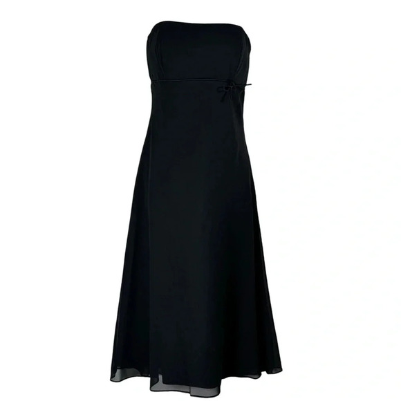 Strapless Little Black Dress by Dessy Collection size 6 Fully lined - Picture 5 of 9